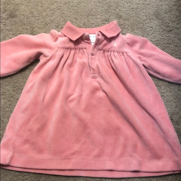 Ralph Lauren Velour Baby Dress - Picture 1 of 2